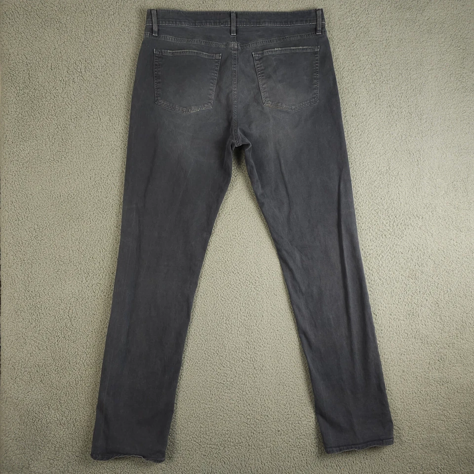 J Brand Tyler Jeans Mens 36x33 Gray Blue Thrashed Armada Slim Straight Stretch * - Image 2 of 4