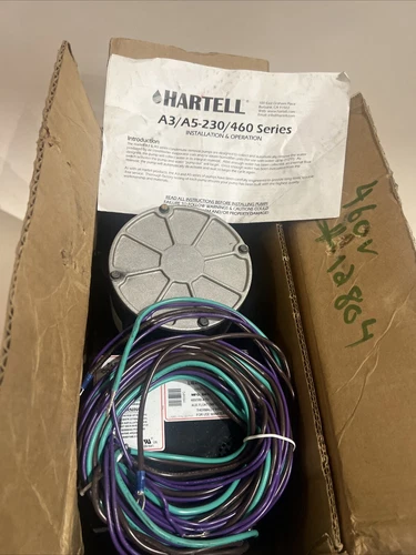 HARTELL A5X-3LI-460 LIEBBERT 318309P2 460VAC 1PH CONDENSATE PUMP. Free Shipping