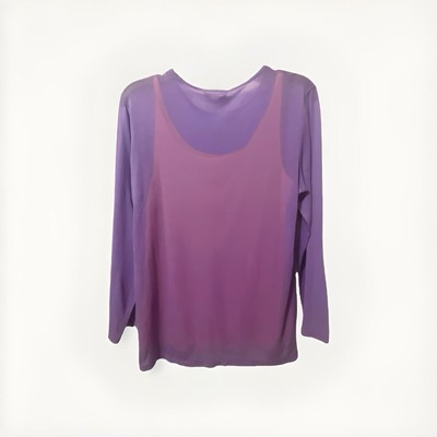 lilac sheer top