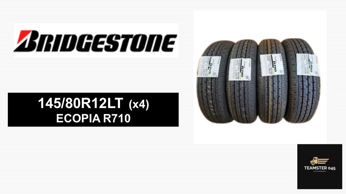 BS BRIDGESTONE ECOPIA R710A 145/80R12 80/78N LT 12インチ 夏タイヤ 4本 19年製 バリ溝 軽トラ 軽バン　(MTM296) クレジットカード QRコード決済可能 楽天市場】ecopia r710 145／80r12 80／78nの通販