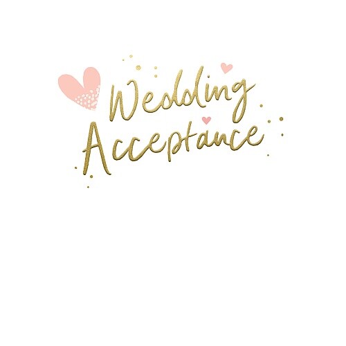 Wedding Acceptance Card, You can attend wedding invite