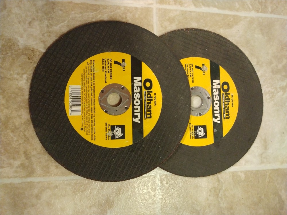 Masonry 7-in Cutting Blades Oldham B700-MA For Masonry And Non-ferrous Metals