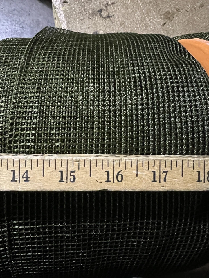 OD GREEN Fishnet Net Fabric Diamond Mesh Pattern Stretch 118" Full 50 Yard Roll - Image 2 of 4