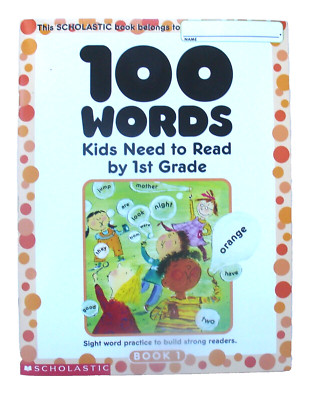 Words Kids Need To Read By 1st Grade -- PB Workbook - Brand New