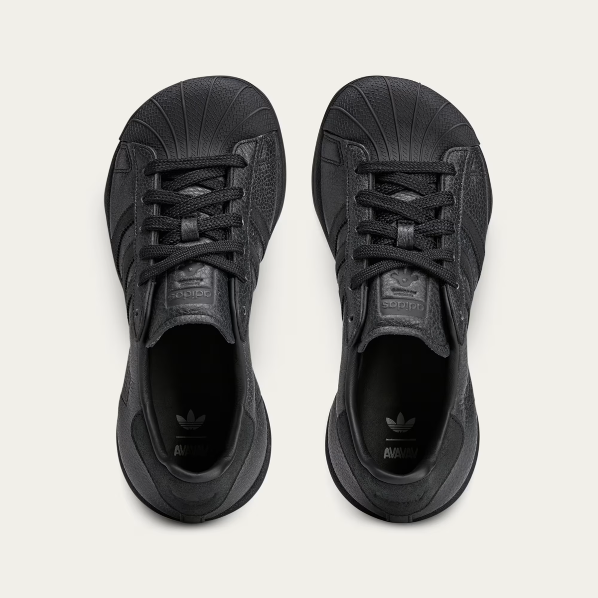 JI4585 Avavav × adidas Originals Modified Superstar Core Black