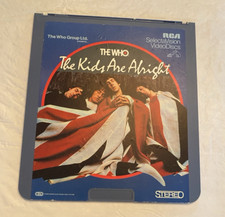 VTG THE WHO The Kids Are Alright 1979 SelectaVision VideoDiscs CED DOC/MUSICAL