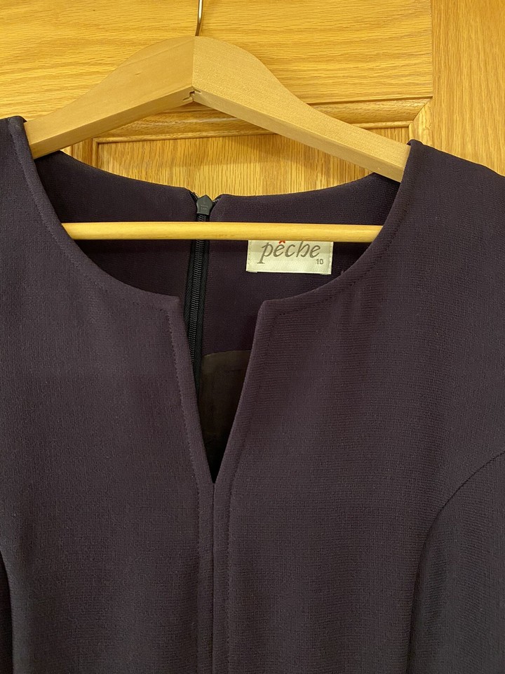 Made in England Womens Sz. UK 10 (US Sz. 6) FullyLined PECHE Navy Blue