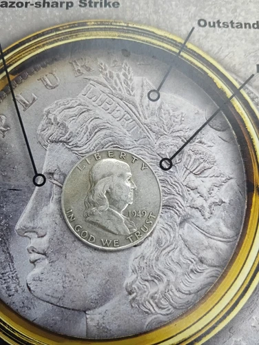 Silver 1949-D Franklin Half Dollar good looking coin  TP-5553