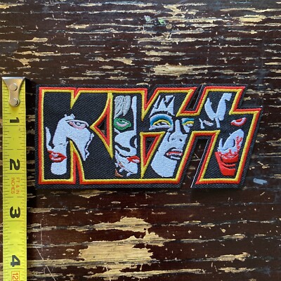 Kiss  Faces - (Embroidered Iron on Patch) Band Punk/Rock/Heavy Metal Music