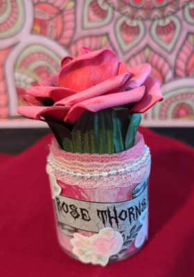 Valentines Decor, Love Potion, Goth, Apothecary, Dark Academia, Witch, Rose