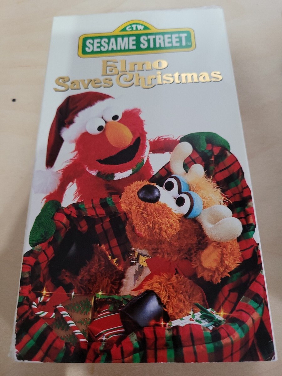 【非売品超レアおまけ付き】チェッカーズ　VHS Sesame Street - Elmo Saves Christmas (VHS, 1996) CTW Sony Wonder