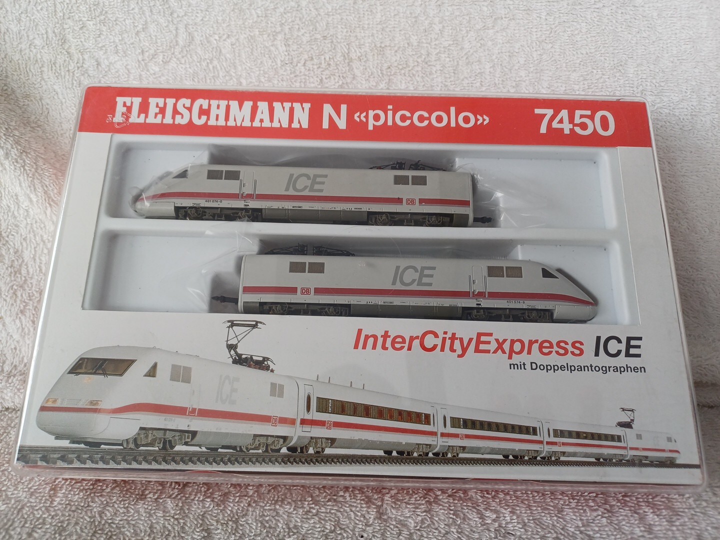 Fleischmann N Gauge 7450 DB ICE Electric Loco & Pilot Car DCC DIGITAL Fitted 003