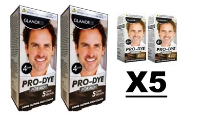 5/6/12 Glamorize Pro Dye Creme Color Hair Dye Men-Dark Brown,Medium brown,Black