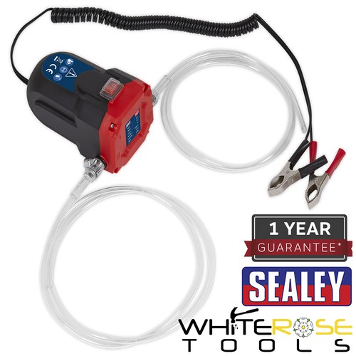 Sealey Transfer Pump 12V 84W Oil Diesel Fuel Transfer Siphon Extractor