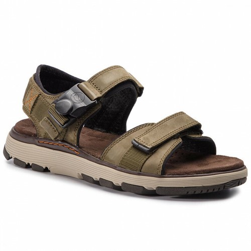 Clarks Men's Size 7 Un Trek Part Sandal Dark Olive Nubuck NWB | eBay