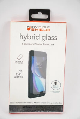 Zagg Invisible Shield Hybrid Glass Iphone SE 2nd Gen 6 6s 7 8 Screen Protector