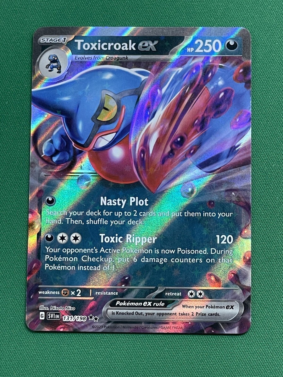 Toxicroak EX ドグロック　ポケモンカード Pokemon Card Toxicroak ex RR 055/078 SV1S Scarlet ex Mint | eBay