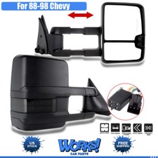 Power Tow Mirrors Signal Lamp Smoke Clearance For 88-98 Chevygmc Ck Pair