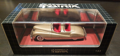 Matrix Scale Models CHRYSLER NEWPORT DUAL COWL PHAETON LEBARON 1941 GOLD 1:43