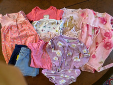 Lot of 11. Baby Girls Summer Clothes Carters Amanda Rose Dress  18 mo