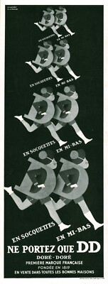 Reklame alte Socken Untersetzer DD 1934 aus Zeitschrift