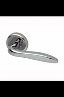 10 Pairs Of Kappa Door Handles On Round Rose In Polished Chrome 10 Pairs Of Kappa Door Handles On Round Rose In Polished Chrome
