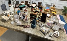 HUGE Vintage Doll House Furniture/Accessories...