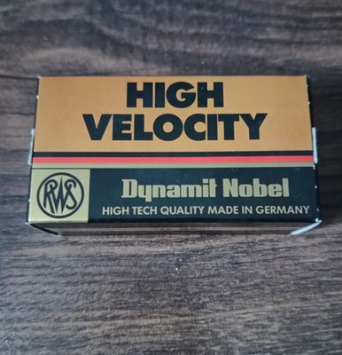 Vintage RWS Dynamit Nobel empty Ammo Box 22 LR HV HP Made in Germany 