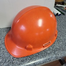 Vintage Jackson Products Fiberglass Safety Cap Hard Hat Orange SC-16