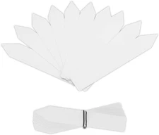 100Pcs 1X6 Inches Plastic Waterproof Plant Tags, Double Sided Write M