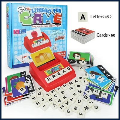 Alphabet Matching Letter Game Kids Spelling Reading Learning Card Toy Set