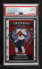 2021 Panini Rookies & Stars Crusade Red Wave Prizm Justin Fields PSA 8 l5e