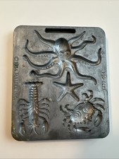 1964 Mattel Thingmaker Creepy Crawlers Mold Lobster Octopus Crab 4477-054-1B VTG