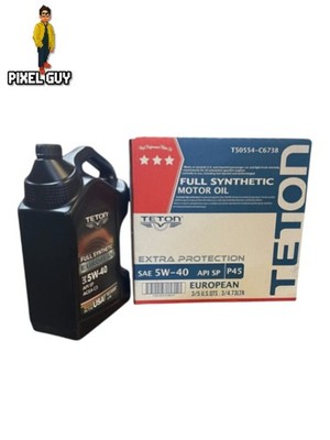 Lot of 3 Teton 5W-40 Full Synthetic European Motor Oil 5 Quarts Made in USA