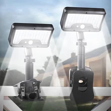 Clip On Solar Lights Outdoor with Motion Sensor, 360°Rotatable  Vertically Ad...