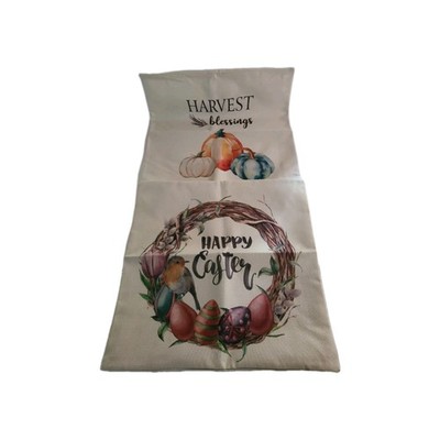 Lot Of 6 Mixed Easter Bunny Rabbit / Fall Throw Pillow Covers 17X 17  