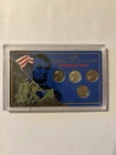1943 Lincoln Steel Cents Emergency Issue Set Of 4 In Protective Display Case