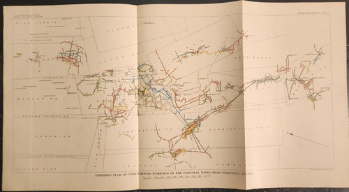 Goldfield Nevada Under Ground Works of Principal Gold Mines USGS 1909