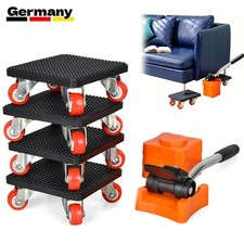 4 tlg Transportroller Set 500 kg Möbelheber Umzughelfer Möbelrollen Möbelrücker