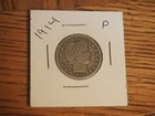 `1914 Barber Quarter, very good condition, 90 % silver