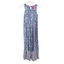 Lilly Pulitzer Target Girls Dress Size XL My Fans Sundress Maxi Blue