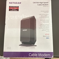 NETGEAR CM700 Cable Modem DOCSIS 3.0, 1.4 Gbps, Xfinity Spectrum Cox Compatible