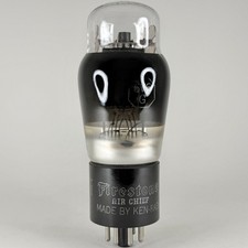 (1) Tested Firestone Air Chief 6V6G Tube Black Glass Foil Getter by Ken Rad TOA