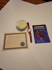 Orologio National Audubon Society autentico uccellino da canto/suoni uccellino/ha bisogno di batteria