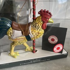 Vintage Smithsonian Carousel ROOSTER Christmas Ornament Kurt Adler W BOX