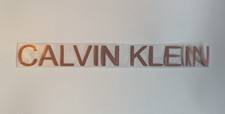 Rose Gold Calvin Klein Iron On Vinyl Transfer Logo 22cm x 2.5 cm. Colour Options