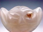 Old Nephrite Jade Stone Carved HongShan Culture Warrior Face/Mask #05302405 — photo 2