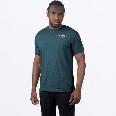 FXR Racing Dark Steel/Grey Trophy Premium T-Shirt 241321-0305-16