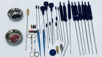 Liposuction Cannulas Set For Face and Neck Surgery Of 40 Pcs