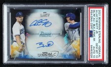 2021 Bowman Sterling Black Atomic Refractor 5/10 Asa Lacy Bobby Witt Jr Auto 1v3